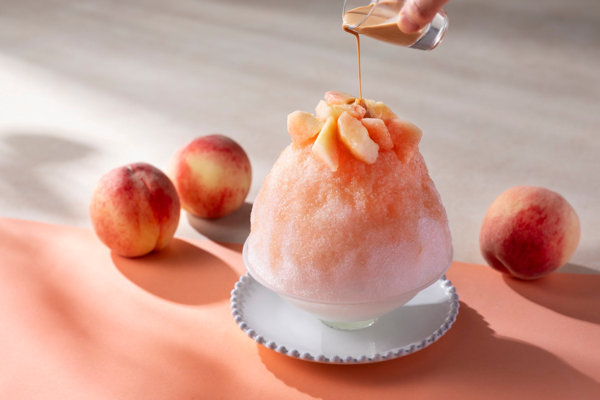 国産白桃かき氷、7/1八芳園で必食！激ウマ確定🍧