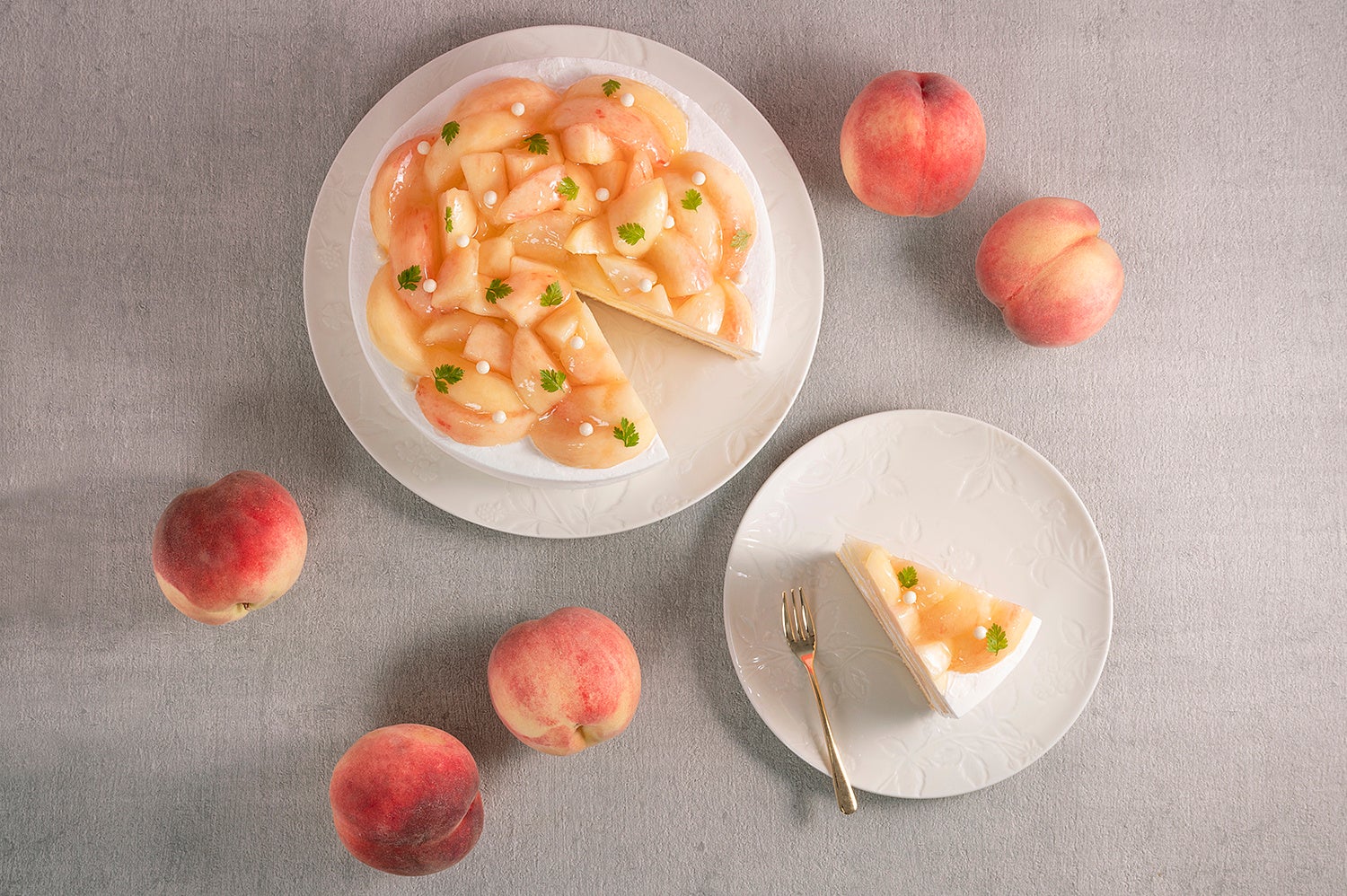 ダッキーダック🍑旬の桃づくし!贅沢ご褒美スイーツ必食✨