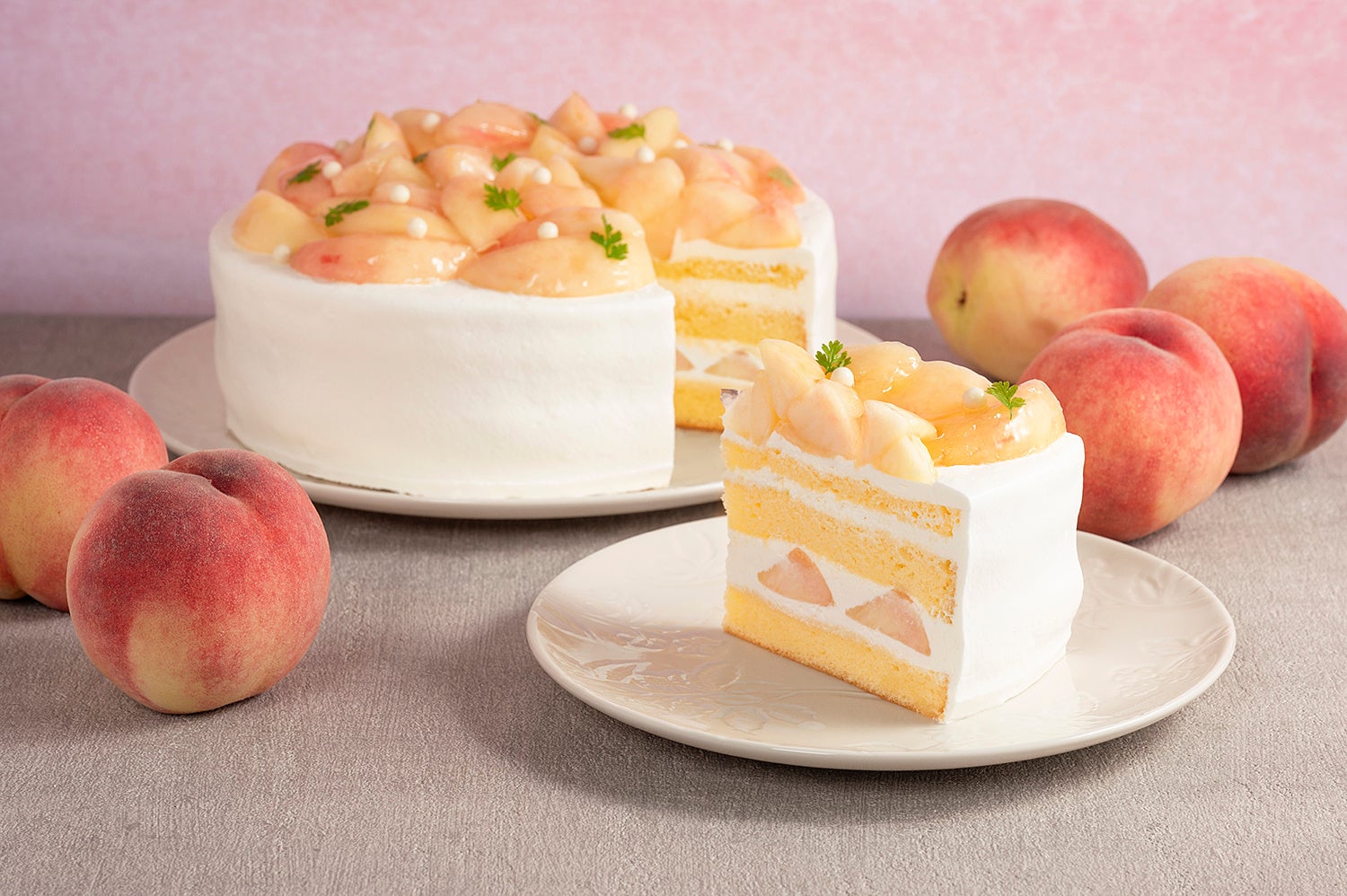 ダッキーダック🍑旬の桃づくし!贅沢ご褒美スイーツ必食✨