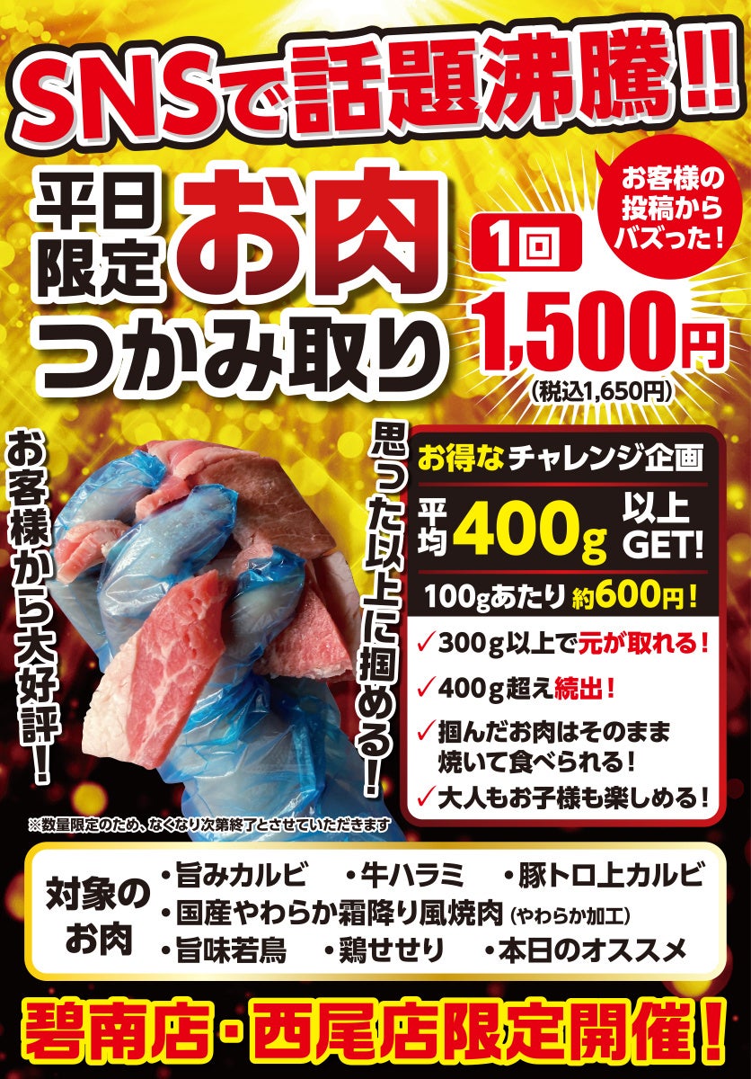 あみやき亭【西尾・碧南限定】焼肉半額祭！激ウマ確定！🍖🔥