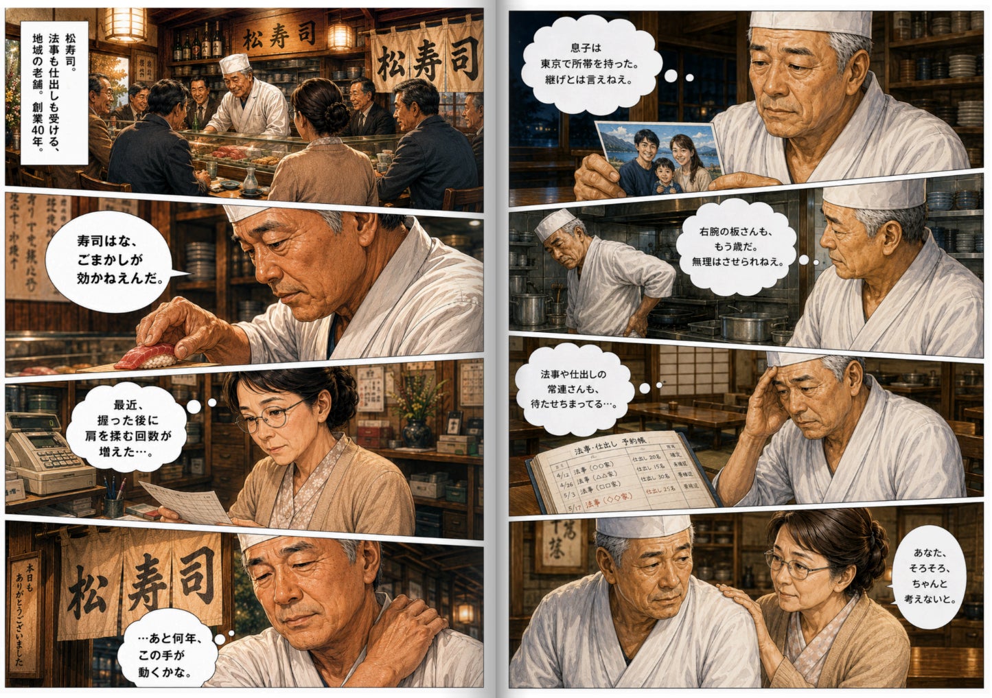 飲食店の暖簾を守る！無料M&A承継マンガが超話題🏮✨