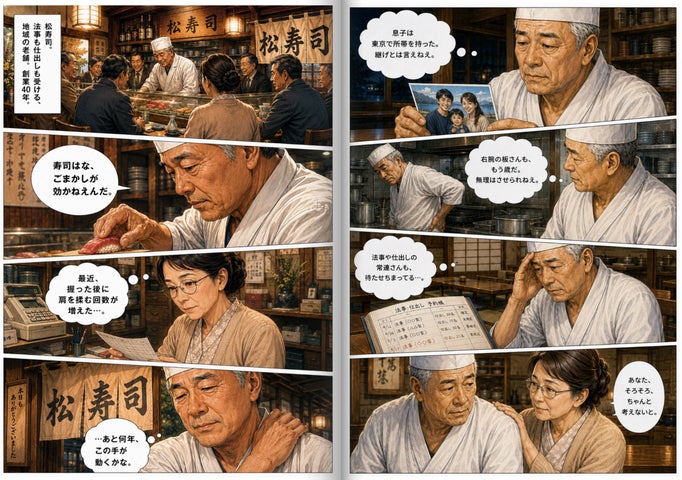 飲食店の暖簾を守る！無料M&A承継マンガが超話題🏮✨