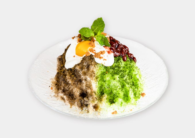 kawara限定!パティシエ抹茶&白桃かき氷が激ウマ🍧