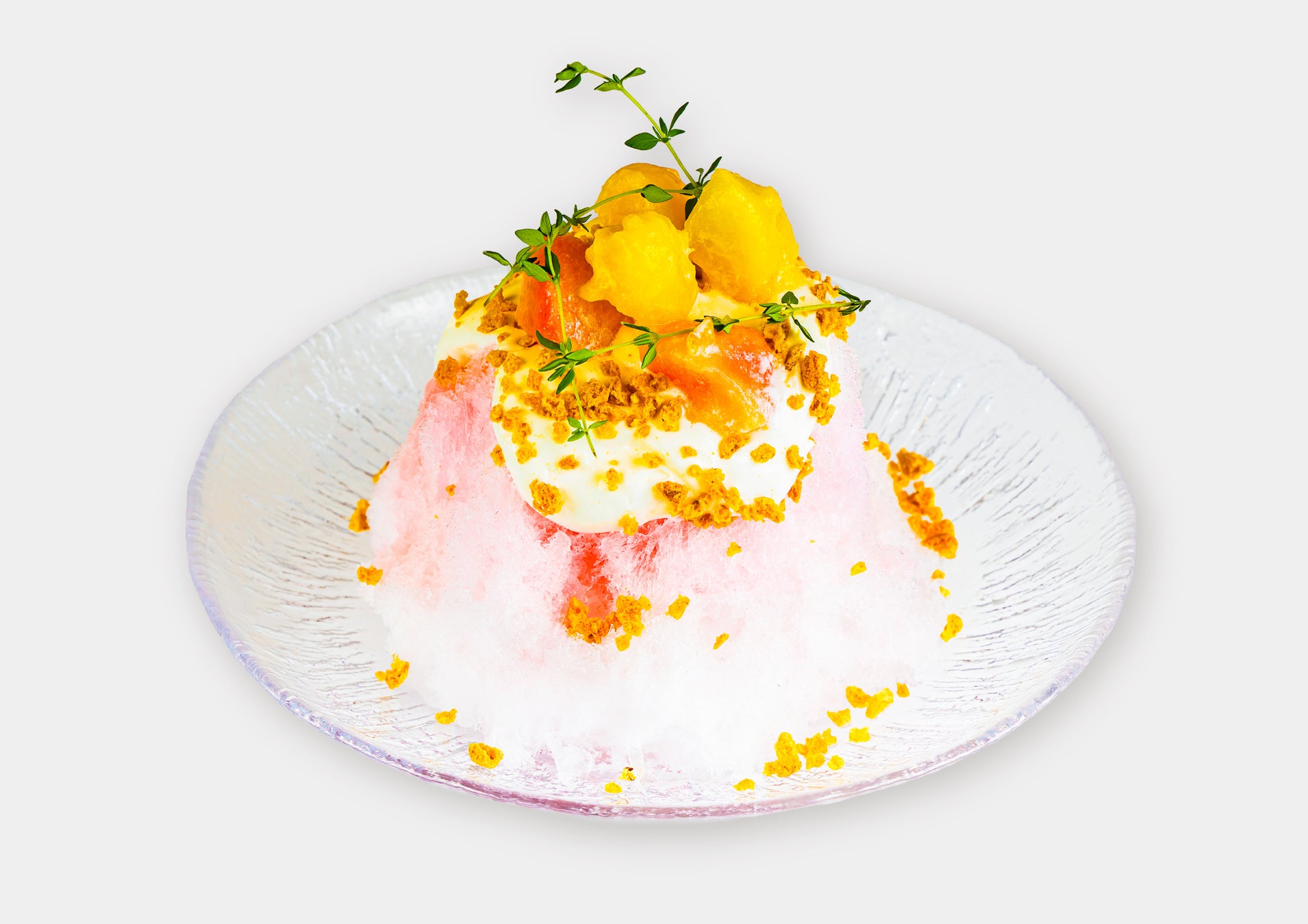 kawara限定!パティシエ抹茶&白桃かき氷が激ウマ🍧