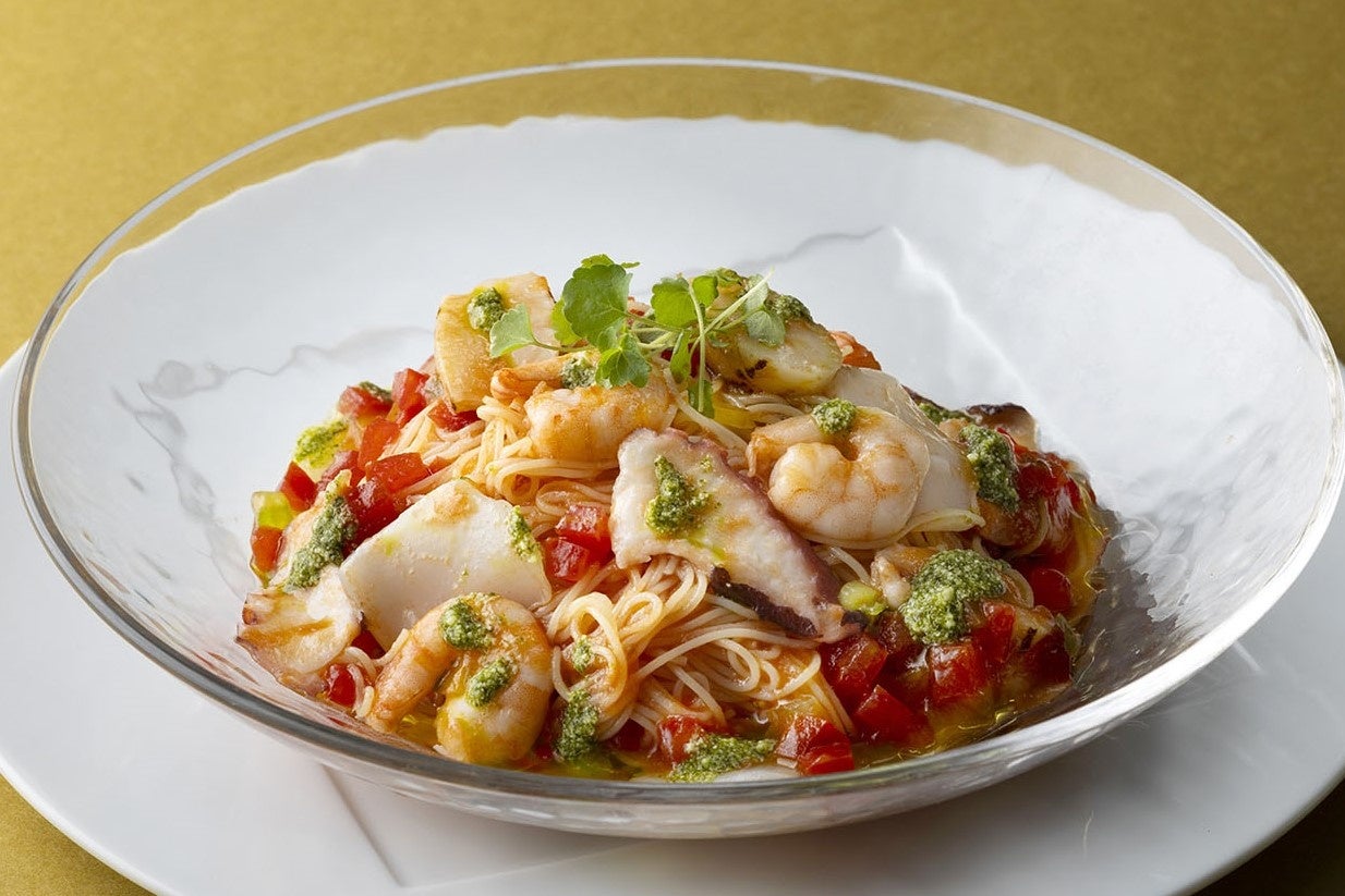 東京ステーションホテル！激ウマ涼麺カッペリーニは必食🤤🍅