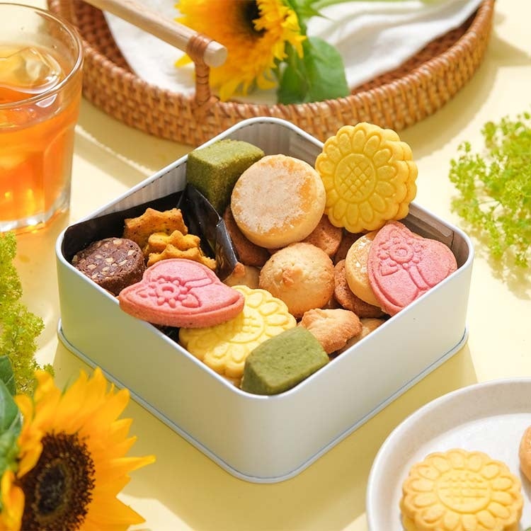 超話題!スナックミーのるんっと夏クッキー缶🍋✨