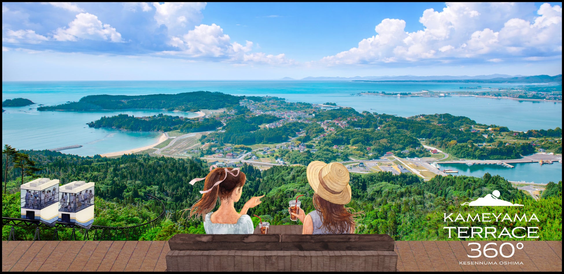 気仙沼大島 亀山テラス360°!絶景ランチ必食確定🤤✨
