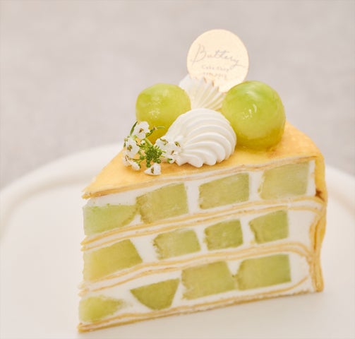 Buttery Cafeのメロンミルクレープ、発酵バターで激