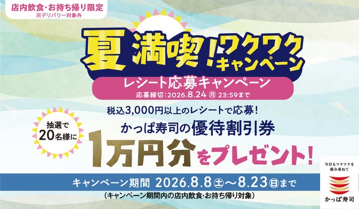 かっぱ寿司🍣激ウマ必食✨1万円当たる限定祭！