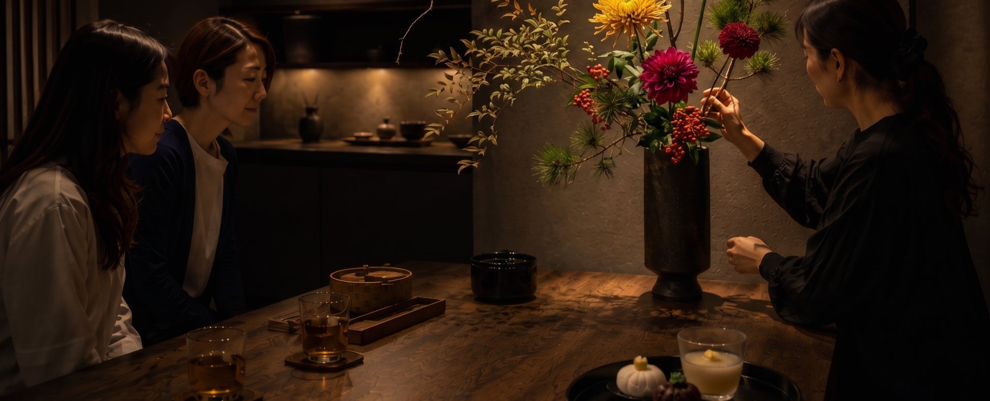 六本木ヒルズ「無窮」💐激ウマ菊料理と生け花で至福✨