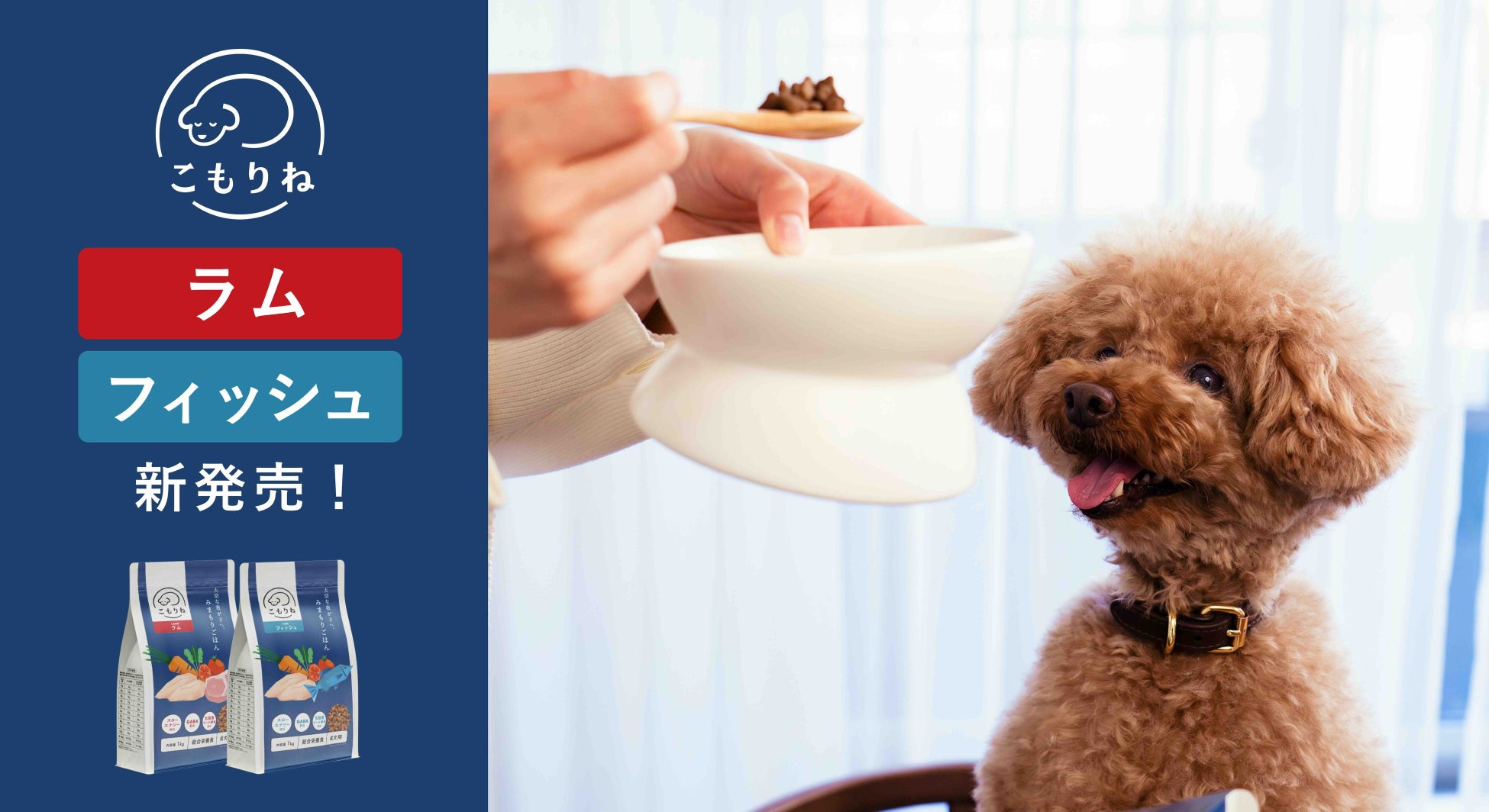 グルメ必食級!こもりね新味で愛犬もご満悦🐕✨