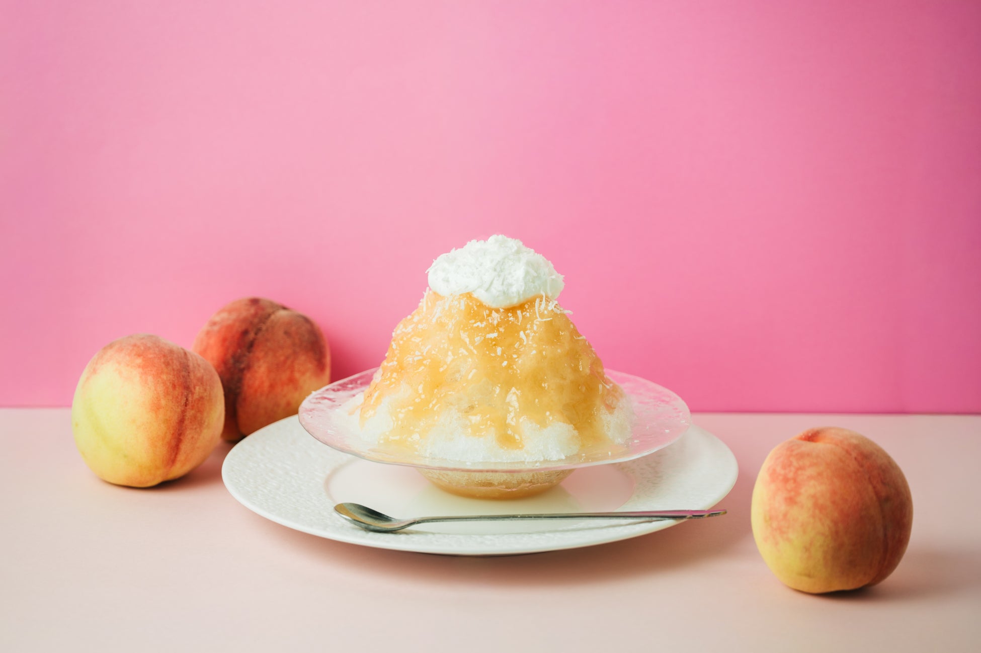 【必食】砂丘30歩「さんかく氷」ココナッツ桃かき氷新発売🍑✨