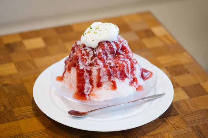 砂丘30歩！さんかく氷の原価率50%超いちご氷🍓必食✨