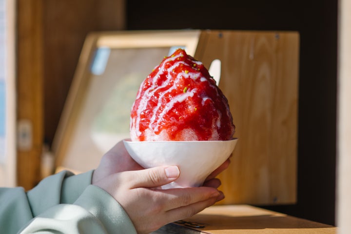 砂丘30歩！さんかく氷の原価率50%超いちご氷🍓必食✨