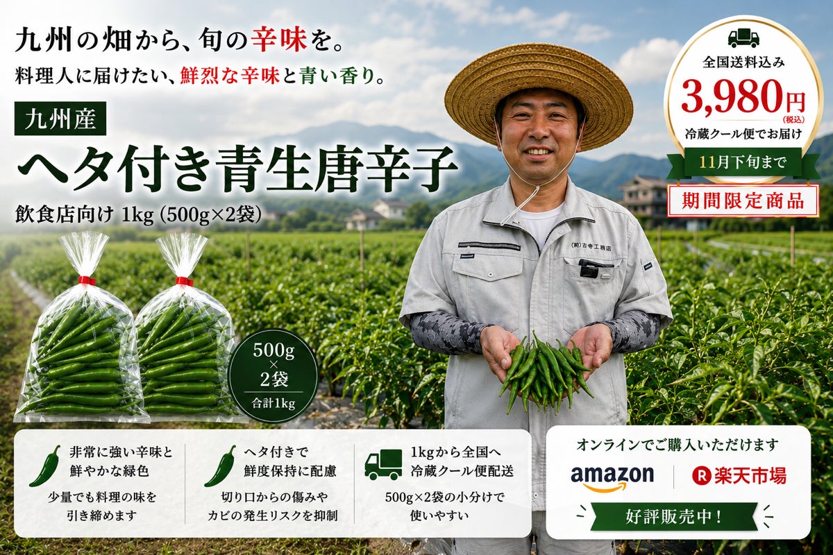 【超話題】九州産生唐辛子！プロも使う旬の味🌶️🔥