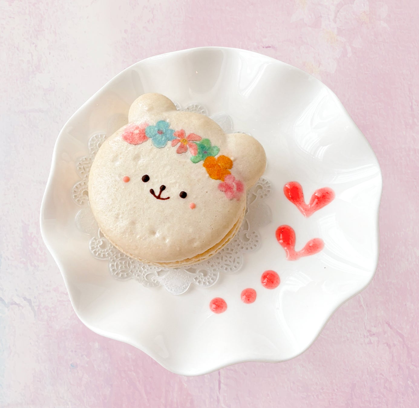 超話題！DRESSY CAFE花クマカロン新登場🐻💕