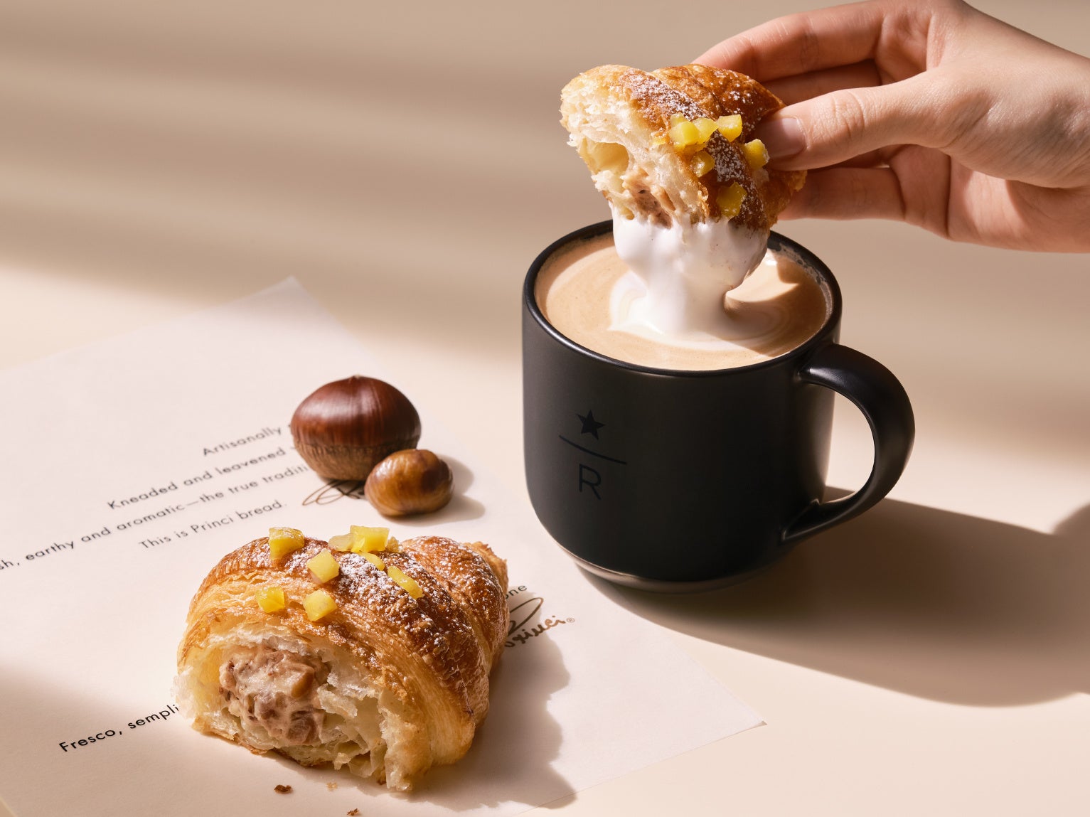 スタバ リザーブ新作！栗たっぷりコルネッティ激ウマ確定🌰🤤