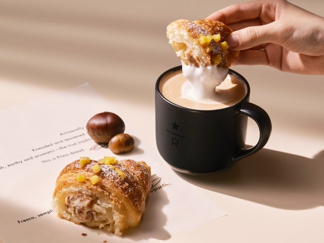 スタバ リザーブ新作！栗たっぷりコルネッティ激ウマ確定🌰🤤