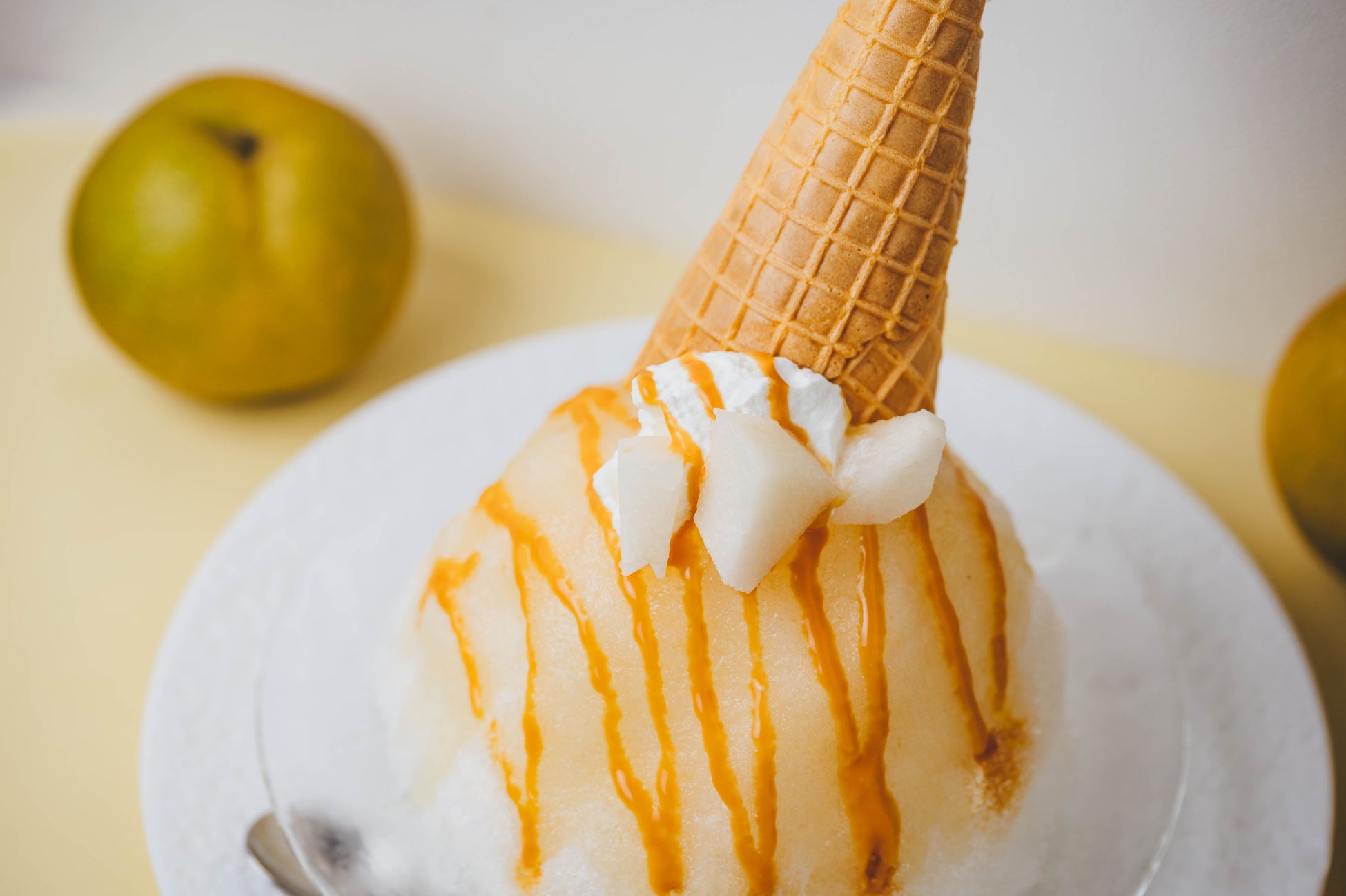 鳥取さんかく氷の新作「塩キャラメル梨氷」激ウマ確定！🍐🍧