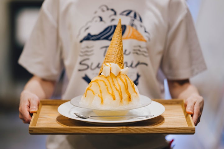 鳥取さんかく氷の新作「塩キャラメル梨氷」激ウマ確定！🍐🍧