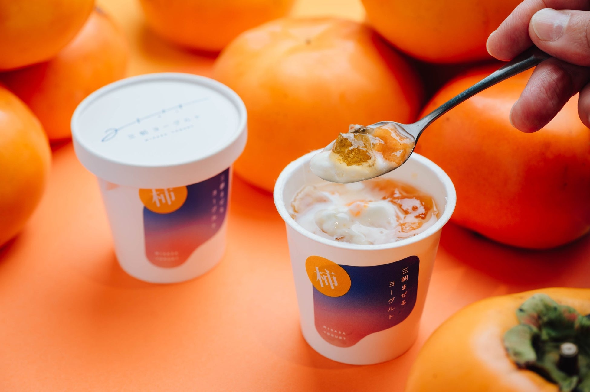 三朝ヨーグルト「柿ほうじ茶」必食！輝太郎×大山ほうじ茶限定！